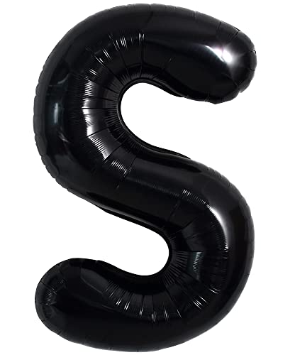 40 Zoll große schwarze S Buchstabe Ballons Jumbo Helium Ballons, Folie Mylar Big Alphabet Ballons für Geburtstagsfeier Jubiläum Valentinstag Zubehör Dekorationen 40 Zoll große schwarze S Buchstabe Ballons Jumbo Helium Ballons, Folie Mylar Big Alphabet Ballons für Geburtstagsfeier Jubiläum Valentinstag Zubehör Dekorationen von TONIFUL