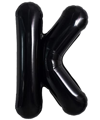 40 Zoll Große Schwarze K Buchstaben Ballon, Jumbo Helium Folie Mylar Big Alphabet für Geburtstagsfeier, Jubiläum, Valentinstag Supplies Dekorationen 40 Zoll Große Schwarze K Buchstaben Ballon, Jumbo Helium Folie Mylar Big Alphabet für Geburtstagsfeier, Jubiläum, Valentinstag Supplies Dekorationen von TONIFUL