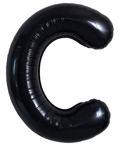 40 Zoll große schwarze C Buchstabe Ballons Jumbo Helium, Folie Mylar Big Alphabet für Geburtstagsfeier Jubiläum Valentinstag Zubehör Dekorationen 40 Zoll große schwarze C Buchstabe Ballons Jumbo Helium, Folie Mylar Big Alphabet für Geburtstagsfeier Jubiläum Valentinstag Zubehör Dekorationen von TONIFUL