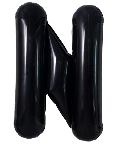 40 Zoll Große Schwarze N Buchstabe Ballon, Jumbo Helium Folie Mylar Big Alphabet für Geburtstagsfeier, Jubiläum, Valentinstag Zubehör Dekorationen 40 Zoll Große Schwarze N Buchstabe Ballon, Jumbo Helium Folie Mylar Big Alphabet für Geburtstagsfeier, Jubiläum, Valentinstag Zubehör Dekorationen von TONIFUL