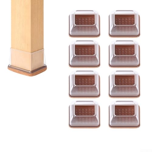 Elastische Möbelbeine für verschiedene Stuhlformen auf hartem (kleines Quadrat), 8 Stück von TONIXY
