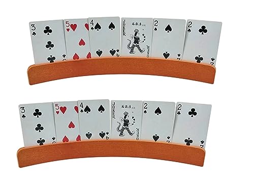 TONONE 2 Stück Kartenhalter Spielkarten,kartenhalter Kinder,Freisprech Kartenständer,Kinder Spielkartenhalter,kartenhalter Holz,Holz Spielkartenhalter TONONE 2 Stück Kartenhalter Spielkarten,kartenhalter Kinder,Freisprech Kartenständer,Kinder Spielkartenhalter,kartenhalter Holz,Holz Spielkartenhalter von TONONE