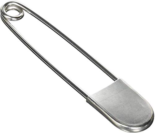 Coitak Große Sicherheitsnadeln, 12,7 cm, 10 Stück, Edelstahl, Industriell, Silber von Coitak