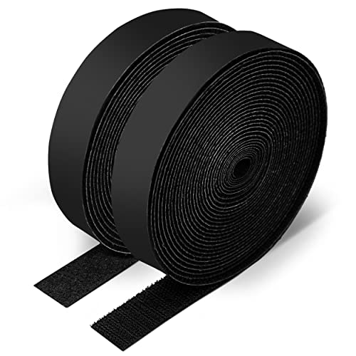 Toolico Klettband selbstklebend extra stark - 10M x 20mm - Wetterbeständig - Doppelseitig - schwarz - zum anbringen von Fliegengitter, als Klettverschluss von TOOLICO