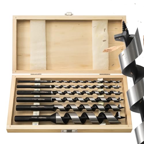 TOOLMAYS Schlangenbohrer Set Ø6-25 x 230mm Holzbohrer Set lang, Spiralbohrer für Weich- & Hartholz TOOLMAYS Schlangenbohrer Set Ø6-25 x 230mm Holzbohrer Set lang, Spiralbohrer für Weich- & Hartholz von TOOLMAYS