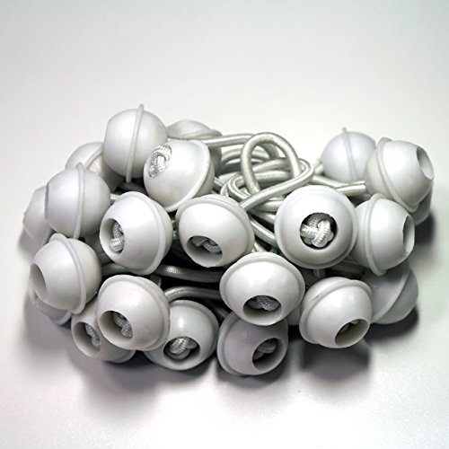 75 Stück Set Gummischlaufen Spanngummis zum Befestigen von Planen - Zeltgummis Expanderschlingen Bungees Spanner Planenspanner für Partyzelt Pavillon Zelt - weiß, kurz 75 Stück Set Gummischlaufen Spanngummis zum Befestigen von Planen - Zeltgummis Expanderschlingen Bungees Spanner Planenspanner für Partyzelt Pavillon Zelt - weiß, kurz von TOOLPORT
