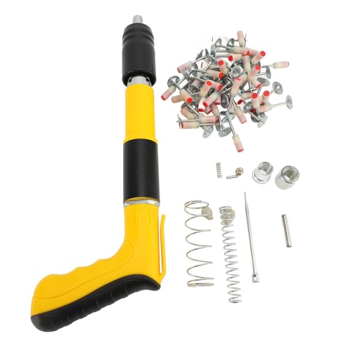 TOOLSGO Mini Nagelpistole mit Schalldämpfer Verstellbare 5-Gang Leichtgewicht-Nagelwerkzeug mit 50 Nägeln für Heimwerker Elektroinstallation und Sanitärarbeiten von TOOLSGO
