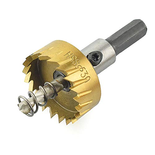 TOOLSTAR Lochschneider, Bohrer, 45 mm, HSS-Hartmetallspitze, Lochsäge, Zahn, Bohrer für Stahl, Metall, Aluminium, Bretter von TOOLSTAR