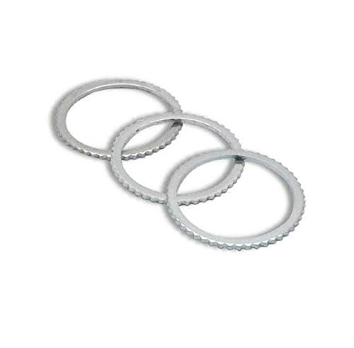 Toolstar Reduzierring für Kreissägeblätter, Sägeblätter, Bohrbuchsen, Sägenreduzierungsringe, Buchsenscheiben, Sägeblatt-Abstandshalter (3er-Packung), silber 20x16mm von TOOLSTAR