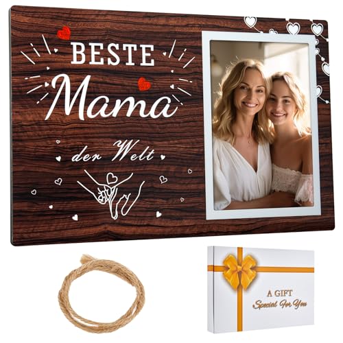 TOONGEEN Personalisierte Geschenke für Mama zum Geburtstag, Geburtstagsgeschenk Geschenkideen für Mama Mütter Geburtstag, Bilderrahmen Holz 10x15cm Mama Tochter Sohn Geschenk TOONGEEN Personalisierte Geschenke für Mama zum Geburtstag, Geburtstagsgeschenk Geschenkideen für Mama Mütter Geburtstag, Bilderrahmen Holz 10x15cm Mama Tochter Sohn Geschenk von TOONGEEN