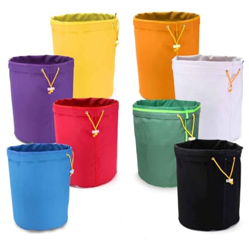 TOOSOAR 5 Gallonen Bubble Bags (8er Set) – Filterbeutel für Pflanzenrestextraktion, 420 Mesh, 25-220 Mikron Filterpräzision, 2MM Dicke, ≤200°C Hitzebeständig, Geeignet für Blumen, Früchte​ von TOOSOAR