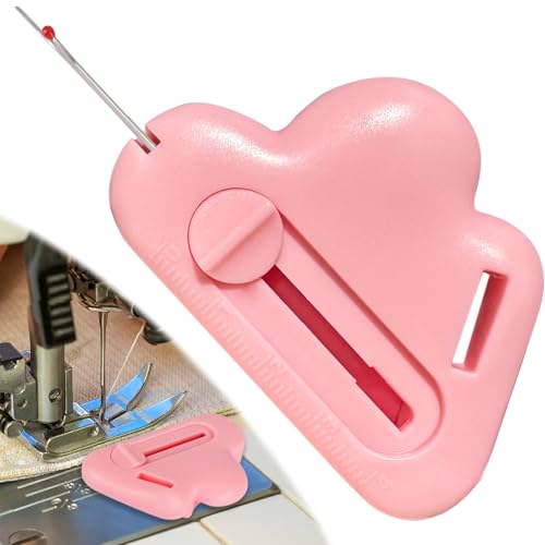 TOOVREN Magnetische Nahtführung für Nähmaschinen mit Nahttrenner, Nähzubehör für Nähmaschine, Multifunktions Beratungstools Befestigungslehren Werkzeug, Geschenke für Nähbegeisterte-Rosa von TOOVREN