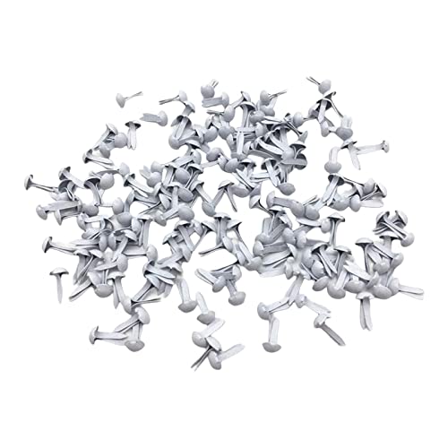 TOOYFUL 200 x Mini Brads, Papierverschlüsse, dekoratives Kinderhandwerk, Metallstanzen, weißes Spielzeug für Kunsthandwerk, Kartenherstellung TOOYFUL 200 x Mini Brads, Papierverschlüsse, dekoratives Kinderhandwerk, Metallstanzen, weißes Spielzeug für Kunsthandwerk, Kartenherstellung von TOOYFUL