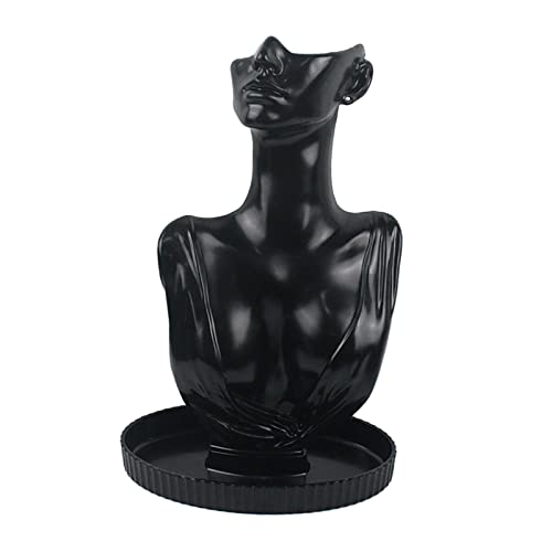TOOYFUL Eleganter Anhänger Halskette Display Modell Schmuck Organizer Lagerregal Halskette Kette Schmuck Büste für Messen Präsentation Arbeitsplatte, Schwarz TOOYFUL Eleganter Anhänger Halskette Display Modell Schmuck Organizer Lagerregal Halskette Kette Schmuck Büste für Messen Präsentation Arbeitsplatte, Schwarz von TOOYFUL
