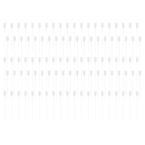 100 Stück Sicherheitsplomben, Kunststoff Plomben Kabelbinder Tags für Koffer, Reisegepäck, Beschriftung, Kleidung, Schuhe, Manipulationssicher [Weiß] von TOP-MAX