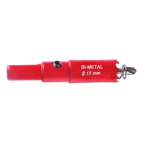 17mm Bimetall lochsäge, M42 HSS Lochschneider Rot Lochöffner-Bohrer für Holz Aluminium Trockenbau Rohr Kunststoff 17mm Bimetall lochsäge, M42 HSS Lochschneider Rot Lochöffner-Bohrer für Holz Aluminium Trockenbau Rohr Kunststoff von TOP-MAX