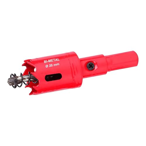 20mm Bimetall lochsäge, M42 HSS Lochschneider Rot Lochöffner-Bohrer für Holz Aluminium Trockenbau Rohr Kunststoff 20mm Bimetall lochsäge, M42 HSS Lochschneider Rot Lochöffner-Bohrer für Holz Aluminium Trockenbau Rohr Kunststoff von TOP-MAX