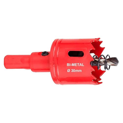 30mm Bimetall lochsäge, M42 HSS Lochschneider Rot Lochöffner-Bohrer für Holz Aluminium Trockenbau Rohr Kunststoff 30mm Bimetall lochsäge, M42 HSS Lochschneider Rot Lochöffner-Bohrer für Holz Aluminium Trockenbau Rohr Kunststoff von TOP-MAX