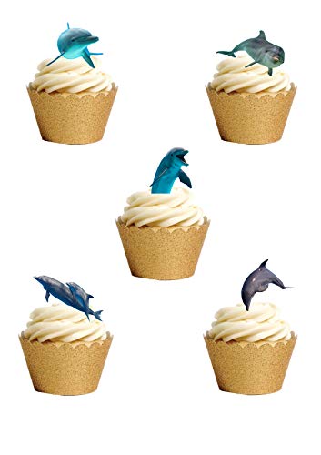 TOP Marques Collectibles Tortendekoration, Motiv: Delfinfin/Unterwasser, Oblatenpapier, essbar, 27 Stück TOP Marques Collectibles Tortendekoration, Motiv: Delfinfin/Unterwasser, Oblatenpapier, essbar, 27 Stück von Top That