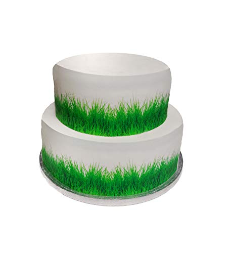 Top That Essbares Deko-Blatt mit grünem Grasmotiv, ideal für größere Kuchen, einfach zu verwenden von Top That