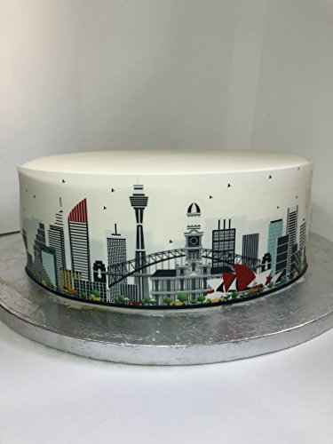 Top That Essbares Dekoband Sydney Australia City Skyline – perfekt zum Dekorieren größerer Kuchen – einfach zu verwenden Top That Essbares Dekoband Sydney Australia City Skyline – perfekt zum Dekorieren größerer Kuchen – einfach zu verwenden von Top That