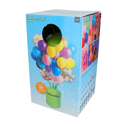 Helium-flasche für ca. 50 Luftballons Folienballons Ballongas 360 Liter (0,36 m³) Party Dekoration von TOP TEN