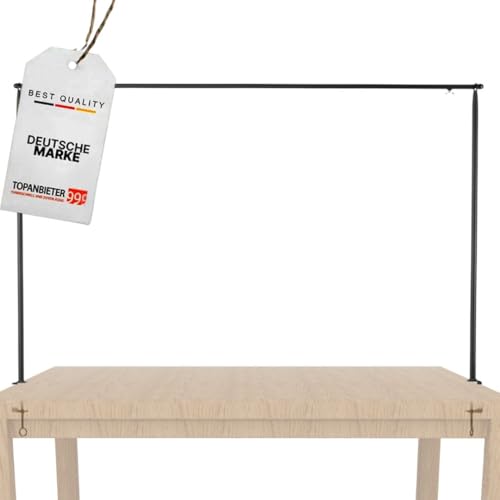 Premium Deko-Tischgestell Metall schwarz- Tisch Dekostange ausziebar 117–211 cm – Metallgestell mit Klemme verstellbar – Tischrahmen für Tisch mit gerader Kante – Dekostange für DIY & Wohndeko Premium Deko-Tischgestell Metall schwarz- Tisch Dekostange ausziebar 117–211 cm – Metallgestell mit Klemme verstellbar – Tischrahmen für Tisch mit gerader Kante – Dekostange für DIY & Wohndeko von TOPANBIETER 999