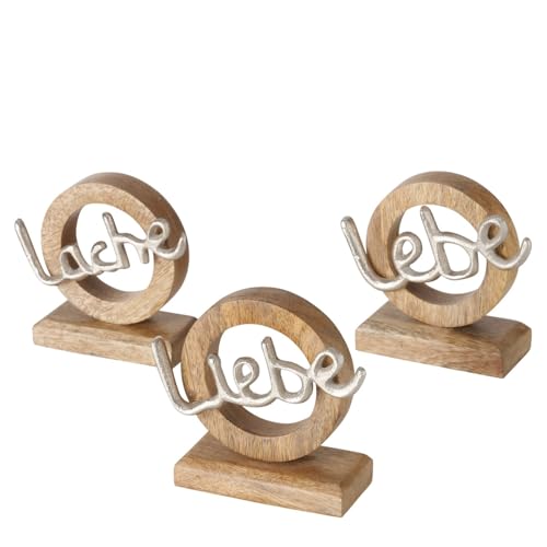 TOPANBIETER 999 Schriftzug Lebe Liebe Lache Dekoaufsteller Tischdeko Aluminium Mangoholz 3er Set TOPANBIETER 999 Schriftzug Lebe Liebe Lache Dekoaufsteller Tischdeko Aluminium Mangoholz 3er Set von TOPANBIETER 999
