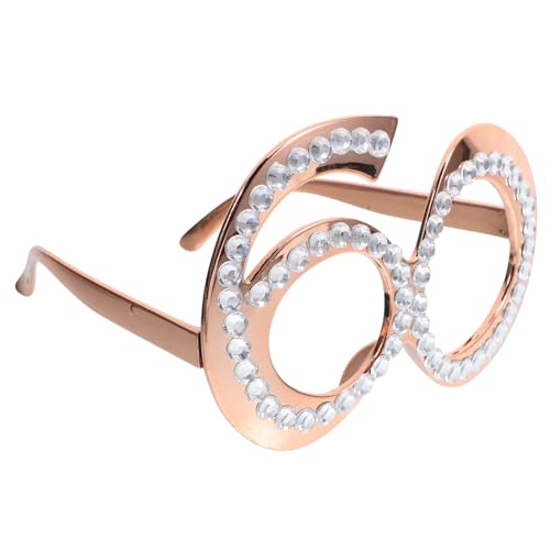 TOPBATHY 1 Paar Jubiläumsbrille Stylische Partybrille für Geburtstagsfeiern Einzigartige Zahlenbrille Fotorequisit Leicht und Komfortabel für Unvergessliche Erinnerungen TOPBATHY 1 Paar Jubiläumsbrille Stylische Partybrille für Geburtstagsfeiern Einzigartige Zahlenbrille Fotorequisit Leicht und Komfortabel für Unvergessliche Erinnerungen von TOPBATHY