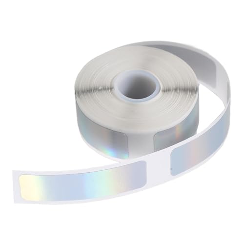 TOPBATHY 1 Rolle Adressaufkleber Klein Weiß Goldfarben Abnehmbar Vinyl Personalisierbar Farbig Bewegliche Runde Aufkleber Etiketten Adressaufkleber „Return This Paper Silver“ von TOPBATHY