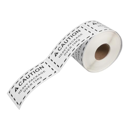 TOPBATHY 1 Rolle Etikett „Übergewicht“. Versandetikettenpapier Aufkleber für Backetiketten Aufkleber mit Warnschildern -Versandetiketten Warnaufkleber Kupferplattenaufkleber Weiß TOPBATHY 1 Rolle Etikett „Übergewicht“. Versandetikettenpapier Aufkleber für Backetiketten Aufkleber mit Warnschildern -Versandetiketten Warnaufkleber Kupferplattenaufkleber Weiß von TOPBATHY