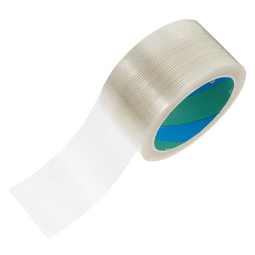 TOPBATHY 1 Rolle Glasfaserband Dichtungsband Faserverstärktes Packband Faserbänder Umreifungsband Klebeband Befestigungsbänder Verstärktes Band Hochleistungsband Zeltreparaturband von TOPBATHY