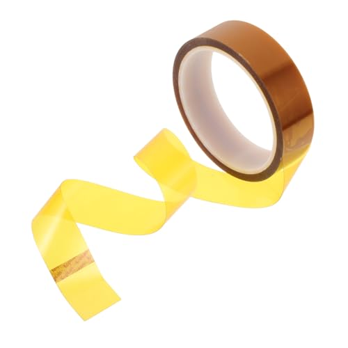 TOPBATHY 1 Rolle Hochtemperaturbeständiges Klebeband Sublimationsband Wärmeband Bindung doppelseitiges klebeband Heizband für Sublimation Hochtemperaturband Polyimid Brown von TOPBATHY