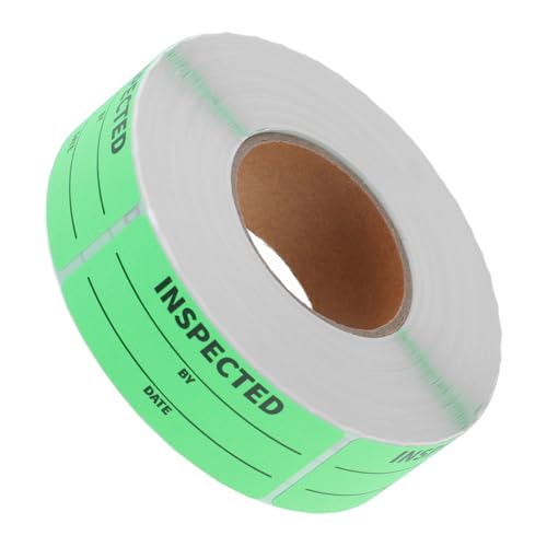 TOPBATHY 1 Rolle Inventarkontroll-tags Pantry -etiketten Klebrig Halten Aufkleber Für Inventaretiketten Bestandsaufkleber Organisieren Einzelhandel Green Pvc von TOPBATHY
