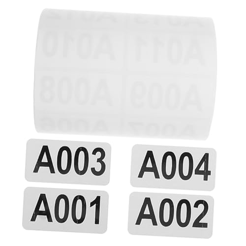 TOPBATHY 1 Rolle Zahlenflussnummernbezeichnung Etiketten Organisation erste farbig Code Nummernaufkleber Aufkleber mit kleinen Nummern nummerierte Aufkleber Papier Weiß von TOPBATHY