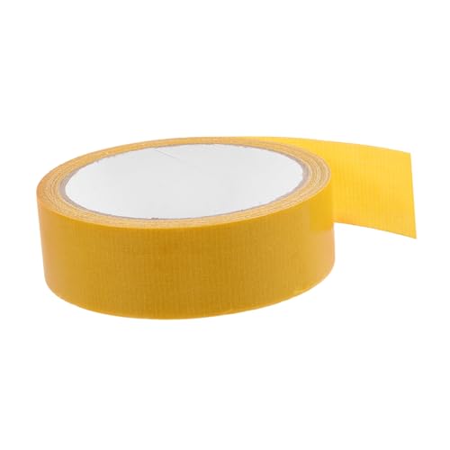 TOPBATHY 1 Rolle doppelseitiges Klebeband Streifen Netzband doppelt Böden Teppiche Mastix wasserdichtes Isolierband selbstklebendes Teppichband Montageband Yellow von TOPBATHY