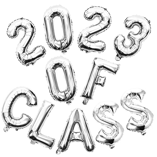 TOPBATHY 1 Satz 2023 2023 Aluminiumfolienballon Abschlussdekorationsklasse von 2023 Ballonpumpe Zahlenballon reminescence celebrations Partyballons Luftballons für Glückwunschballons Silver TOPBATHY 1 Satz 2023 2023 Aluminiumfolienballon Abschlussdekorationsklasse von 2023 Ballonpumpe Zahlenballon reminescence celebrations Partyballons Luftballons für Glückwunschballons Silver von TOPBATHY
