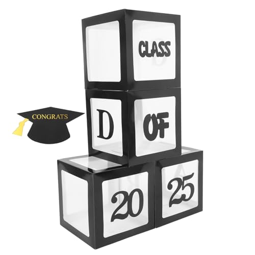 TOPBATHY 1 Satz Abschlussfeier Dekorationsset für Graduierung Schwarze Ballonboxen mit Kreativem Design für Feierliche Anlässe Einfache Montage und Vollständige Dekoration für TOPBATHY 1 Satz Abschlussfeier Dekorationsset für Graduierung Schwarze Ballonboxen mit Kreativem Design für Feierliche Anlässe Einfache Montage und Vollständige Dekoration für von TOPBATHY