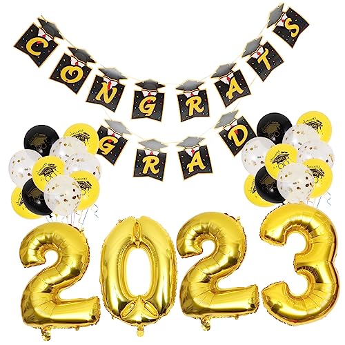 TOPBATHY 2023 Graduation Dekorationen Kit Congrats Ballons Graduation Ballons Dekoration Set Für Party TOPBATHY 2023 Graduation Dekorationen Kit Congrats Ballons Graduation Ballons Dekoration Set Für Party von TOPBATHY