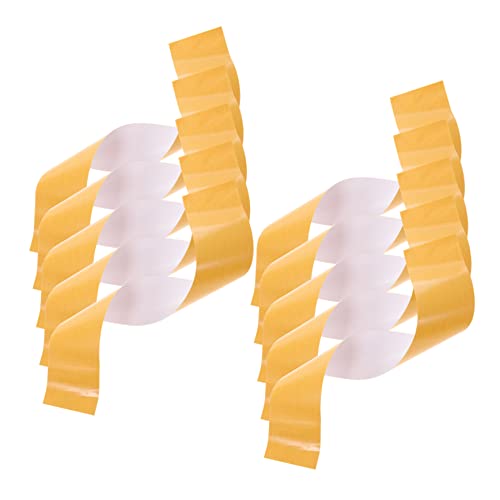 TOPBATHY 1 Satz Doppelseitiges Klebeband Seiten Streifen Handwerk Beidseitig Einseitig Werkzeug Doppelseitig Klebrig Holzbearbeitungsband Pvc Yellow 10 Stück von TOPBATHY