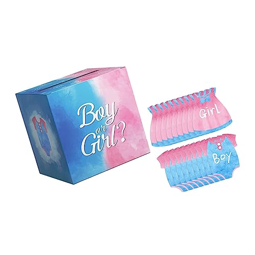 TOPBATHY Gender Reveal Abstimmungsbox-Set Einzigartige Babyparty-geschlechts-enthüllungs-abstimmungskarten TOPBATHY Gender Reveal Abstimmungsbox-Set Einzigartige Babyparty-geschlechts-enthüllungs-abstimmungskarten von TOPBATHY