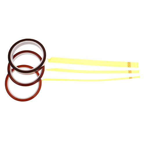 TOPBATHY 1 Satz Hitzebeständiges Klebeband Hochtemperatur Polyimid Tape Für Elektronikreparatur Diy Projekte Für Sublimation Isolierung Von Leiterplatten 3rollen von TOPBATHY