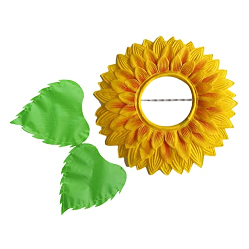 TOPBATHY 1 Satz Kopfschmuck aus Sonnenblumen faschingskostüme Sonnenblumen Kopfschmuck Erbse Cosplay Kleidung Kleider Kostümzubehör Sonnenblumenkopfbedeckung für Seidentuch von TOPBATHY