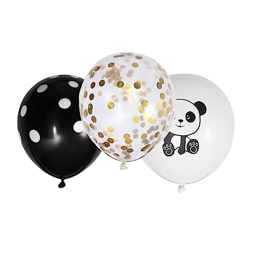 TOPBATHY 1 Satz Panda-ballon Partyzubehör Für Tiere Ballons Mit Zootieren Tierischer Latexballon Paillettenballons Luftballons Für Hochzeitsfeiern Vorschlag Braut Emulsion Karikatur von TOPBATHY
