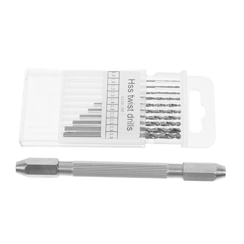 TOPBATHY 1 Satz Satz doppelseitiger Bohrstift zangen set präzisionswerkzeug Doppelender Bohrer Brillen Reparatur Set mini werkzeug Uhrenreparatur Zubehör Uhrenmontage-Set Messing Silver von TOPBATHY