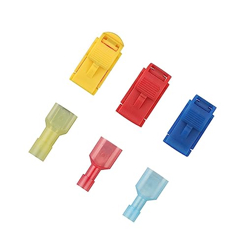 TOPBATHY 1 Satz Tap Kabelverbinder Schnell Trennbare Elektrische Klemmen für Kupferdrahtverbindungen Farbcodierte Steckverbinder für Einfache Installation Sichere Verbindung von TOPBATHY