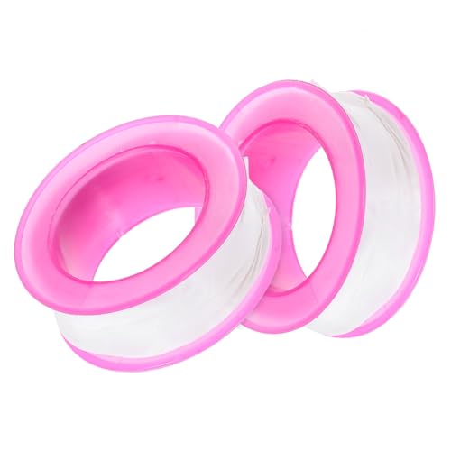 TOPBATHY 1 Satz Wasserdichtes Klebeband Versiegelung Klebeband Versiegeln Dichtband Wasserdicht Gewindedichtband Wasserdichtes Dichtungsband Abdichtband Klempnerband Rosa Ptfe 2rollen von TOPBATHY
