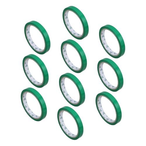 TOPBATHY 10 Stück Gemüseband Bewegliches Verpackungsband Beutelhalsversiegelung Rotes Verpackungsband Lebensmittel Versiegelungsband Polypropylen Grün von TOPBATHY