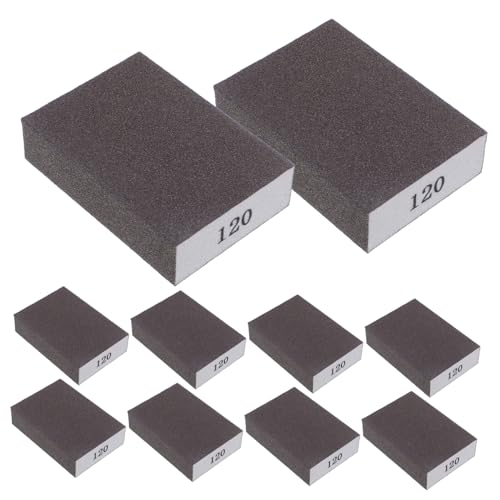 TOPBATHY 10 Stück Teiliges Doppelseitiges Schleifschwamm Körnung Wiederverwendbar und Waschbar Ergonomisch Geformte Schleifblöcke für Holz Trockenbau Metall und Möbelpolitur TOPBATHY 10 Stück Teiliges Doppelseitiges Schleifschwamm Körnung Wiederverwendbar und Waschbar Ergonomisch Geformte Schleifblöcke für Holz Trockenbau Metall und Möbelpolitur von TOPBATHY