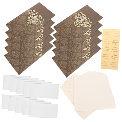 TOPBATHY 10 Stück Teiliges Hochzeitskarten mit Umschlägen Einladungskarten mit Durchbrüchen und Glitzerdetails für Hochzeiten Brautpartys Feiern Zufällige Farbe TOPBATHY 10 Stück Teiliges Hochzeitskarten mit Umschlägen Einladungskarten mit Durchbrüchen und Glitzerdetails für Hochzeiten Brautpartys Feiern Zufällige Farbe von TOPBATHY